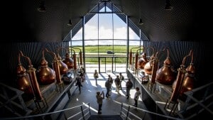 Nybyggeriet hos Stauning Whisky er tegnet af Aarhus-firmaet LOOP Architects. Arkivfoto: Jørgen Kirk