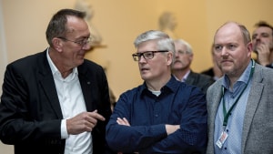 Jan Riber Jakobsen, til venstre, og Rasmus Elkjær Larsen, til højre, er De Konservatives nuværende medlemmer af byrådet. I midten Frank Søgaard, der netop har overtaget posten som formand for den lokale vælgerforening. Arkivfoto: Hans Chr. Gabelgaard