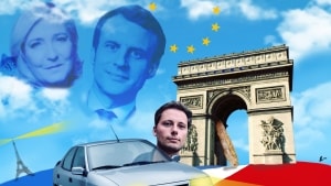 24. april skal franskmændene vælge mellem superglobalisten Macron og højrefløjsdronningen Le Pen. Den ene skriver digte om natten, når han ikke drømmer om et styrket EU. Den anden avler katte og vil have 