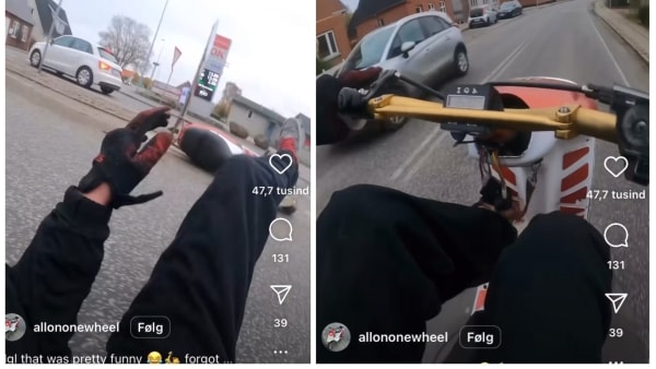 Politiet reagerer på videoer af scooterkører, der bevidst kører vildt og hasarderet: - Vi er særligt opmærksomme