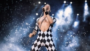 Bjarke Baisner er frontmanden i Queen Machine. Han er det danske bud på Freddie Mercury. Foto: ThinkAlike