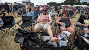 Sådan her bliver Jelling Musikfestival ikke i år, men i stedet kan du slå campingstolen op ude i haven. Arkivfoto: Søren E. Alwan