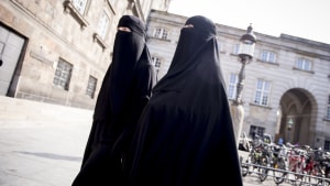 Det har været forbudt at bære blandt andet niqab og burka i halvandet år, siden maskeringsforbuddet, der også er kendt som burkaforbuddet, blev indført i 2018. Arkivfoto: Mads Claus Rasmussen/Ritzau Scanpix