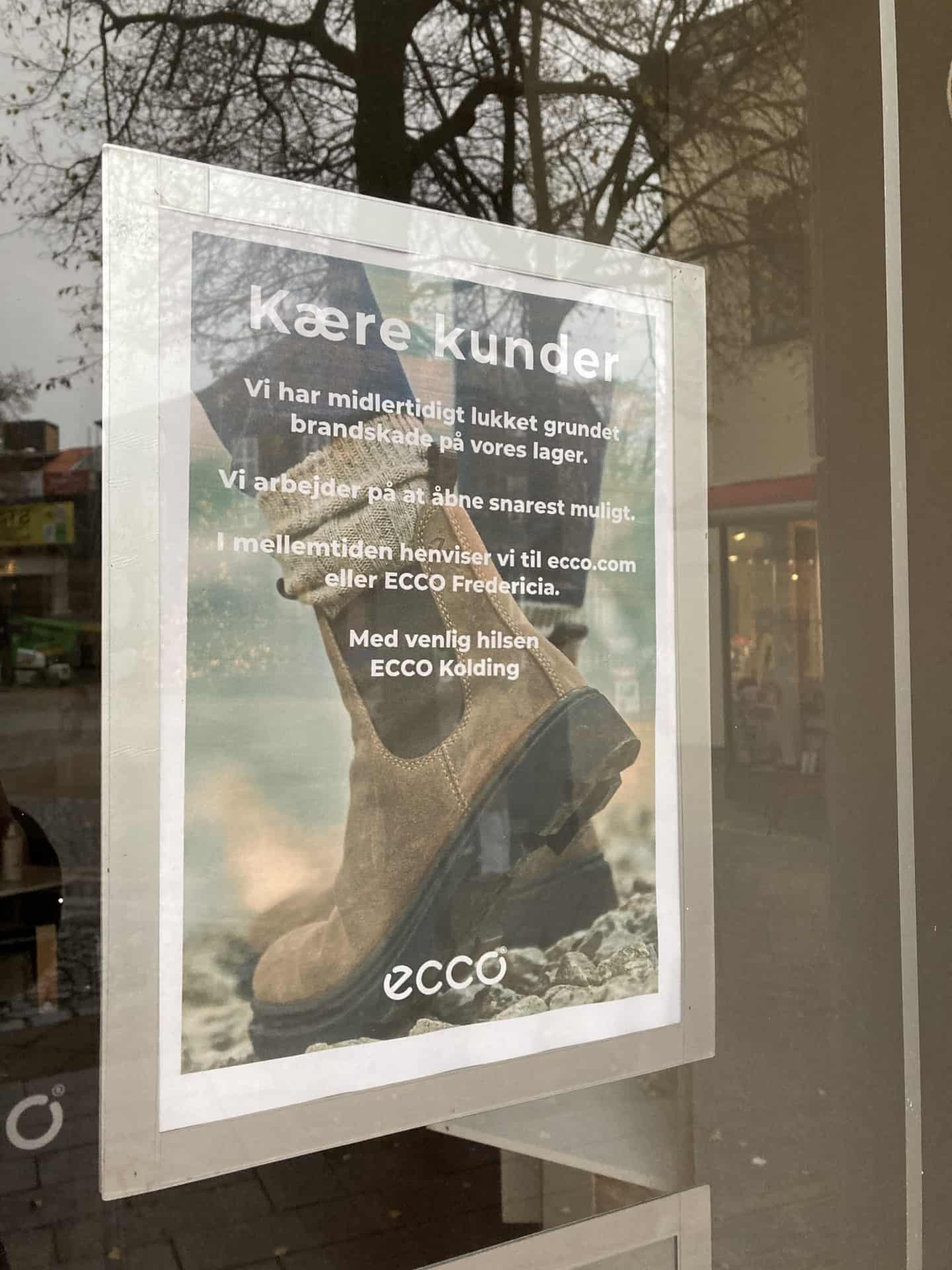 patrulje Oberst opnå Eccos skobutik i midtbyen har haft lukket i næsten en måned: Nu nærmer  genåbning sig | ugeavisen.dk