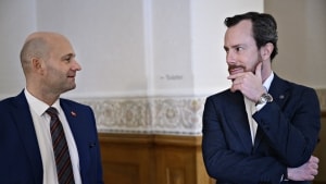 Søren Pape Poulsen vandt armlægningskonkurrencen med Venstre og Jakob Ellemann-Jensen om den midtjydske motorvej. Arkivfoto: Philip Davali/Ritzau Scanpix