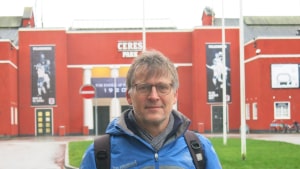 Morten Bruun fik forleden et gensyn med stadion i Aarhus, Ceres Park. Historien om stedet er med i hans kommende bog. Foto: Hans Petersen
