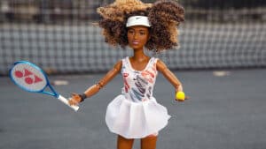 Legetøjsfirmaet Mattel har gjort Barbie-dukken mere forskelligartet end tidligere. I juli præsenterede Mattel en dukke baseret på den japanske tennisstjerne Naomi Osaka. (Arkivfoto). Foto: Ted Shaffrey/Ritzau Scanpix