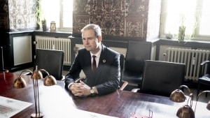 Finansminister Nicolai Wammen (S) i Struensee-værelset i Finansministeriet, hvor mange af de største aftaler i dansk politik er blevet indgået. Foto: Asger Ladefoged/Ritzau Scanpix