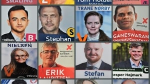 Valgplaktercollage. Kommunalvalget 2021. Foto: Katrine Stampe