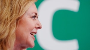 Gruppeformand Mona Juul er valgt som ny politisk leder hos De Konservative. Det er planen, at hun senere også skal vælges som partiets formand, fortalte den fungerende formand Michael Ziegler på et pressemøde onsdag. Foto: Liselotte Sabroe/Ritzau Scanpix