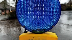 Gram Frivillige Brandværn har igen fået stjålet et blåt blink. Foto: Lars Damkjær
