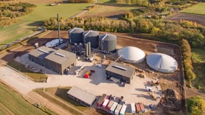 Det fynske gasselskab Nature Energy satser massivt på biogas. Men produktionen kræver flere anlæg som dette mellem Særslev og Bogense, for at få stordriftsfordele. Arkivfoto: NGF Nature Energy