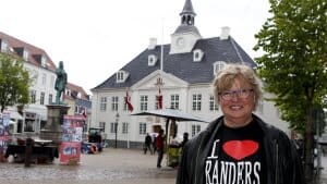 Randers markedsfører sig selv som rejsedestination med forskellige events på Rådhustorvet. Her ses turistchef Anne-Mette Knattrup.