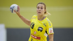 Emily Baunsgaard var største lyspunkt hos HH Elite i Viborg. Hun lavede fem mål og blev sit holds topscorer. Foto: Ole Nielsen.