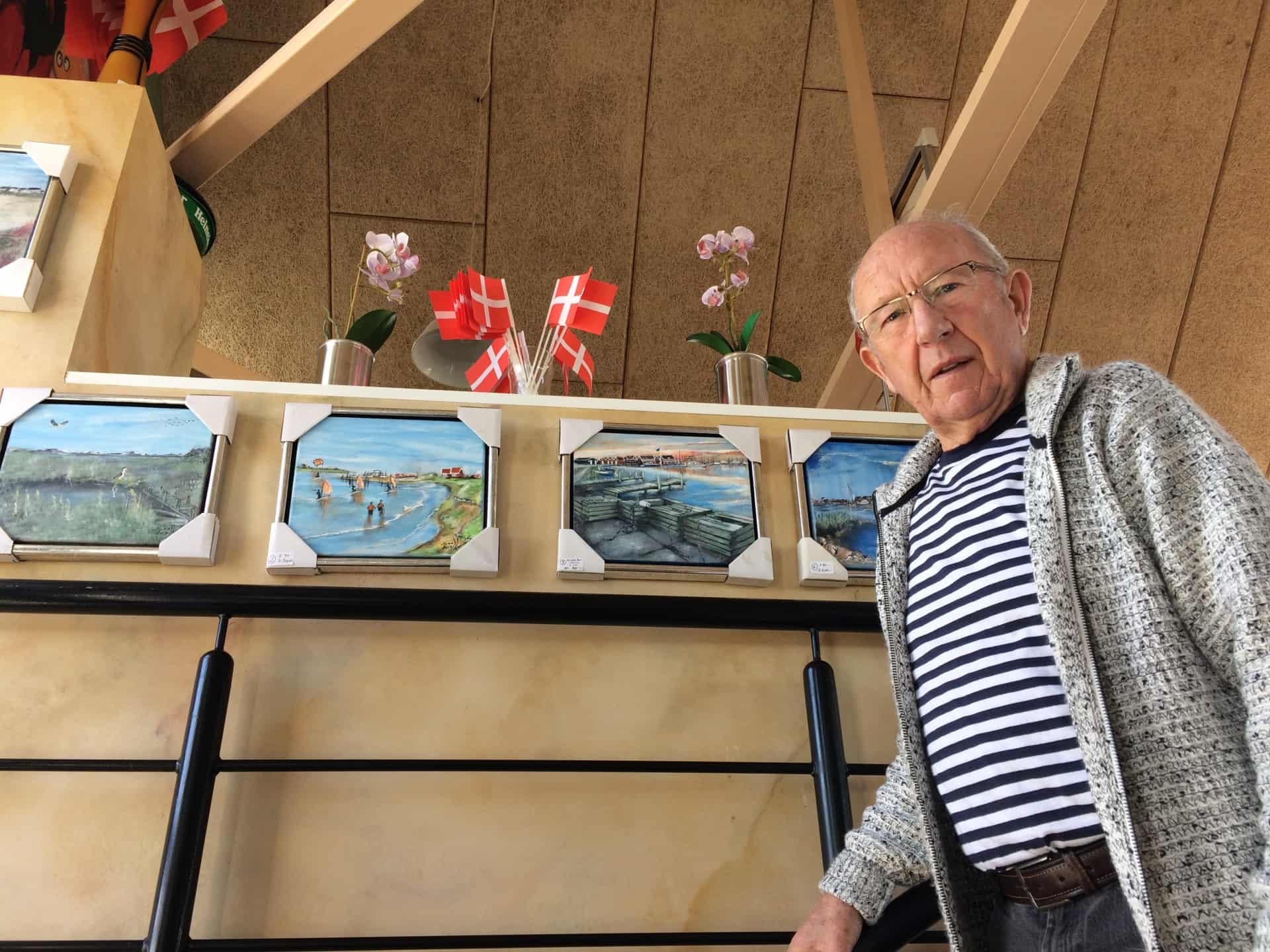 Svend Aage præsenterer motiver fra Bork Havn ugeavisen.dk