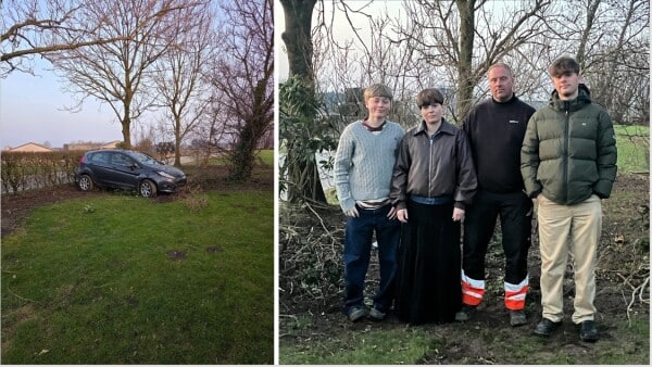 - Hvad fanden laver I?: Steffen og drengene spiste pasta-kødsovs, da spritbilist bragede ind i haven