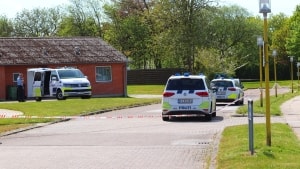 Et mistænkeligt dødsfald i Padborg lørdag eftermiddag efterforskes nu som drab. Foto: Presse-fotos.dk