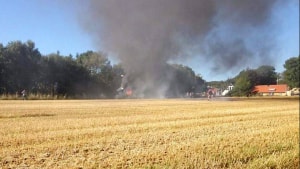 Et fly med fire personer fra Horsens-området styrtede ned på Fur søndag eftermiddag. To kvinder er i den forbindelse døde, mens to er fløjet til Rigshospitalet. Foto: Øxenholt foto/Ritzau Scanpix