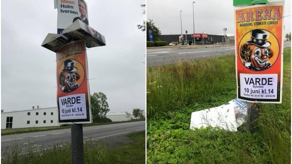 Folketingskandidat raser over cirkus: Mine plakater er ødelagt jv.dk