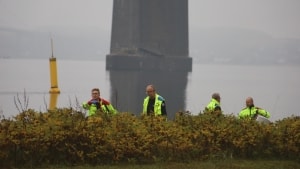 Der er mandag morgen blevet reddet en livløs person op af vandet ved Middelfart. Foto: presse-fotos.dk