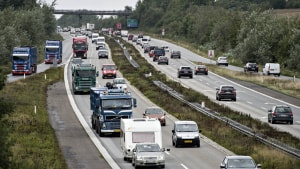  Udvidelse af Fynske Motorvej bliver  nok engang et tema i de kommende trafikforhandlinger. Arkivfoto: Michael Bager