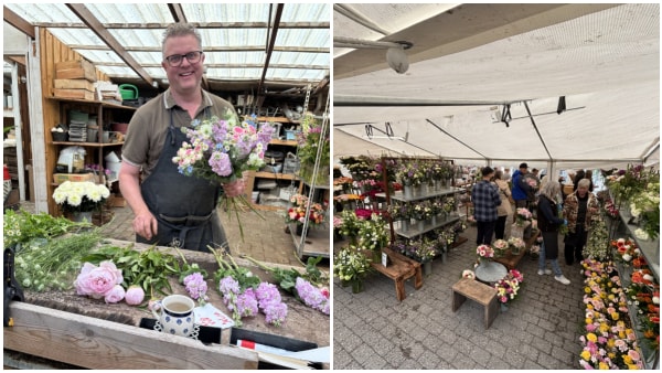 Blomsterhandler har rygende travlt og kalder ekstra hjælp ind: Sælger 1000 buketter på én dag