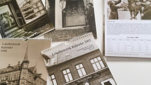 Siden 1990'erne har Museerne i Fredericia udgivet en lokalhistorisk kalender hvert år med billeder fra arkiverne og små tilhørende tekster. Men nu er det slut. Foto: Morten Kiilerich