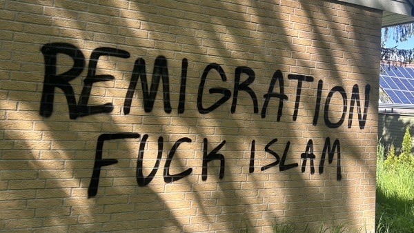 Fuck islam skrevet på moské i Odense: - Vi skal ikke finde os i det, siger borgmester