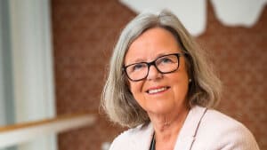 Vibeke Krøll var sygeplejefaglig direktør på Aarhus Universitetshospital, indtil hun efter kort tids sygdom afgik ved døden 11. juni 2016. Foto: Presse