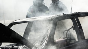 TrekantBrand er rykket ud til to bilbrande. Arkivfoto: Peter Leth-Larsen