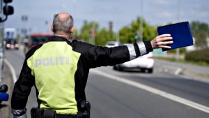 Sydøstjyllands Politi afviklede en større færdselsaktion i Vejles centrum onsdag. 116 trafikanter blev vinket ind. Arkivfoto: Michael Bager