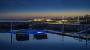 Udbyhøj Lystbådehavn tænder fredag for lyset - under vand. Pressefoto