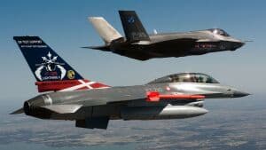 Her er et F-35 under en testflyvning. Foto: Lockheed Martin