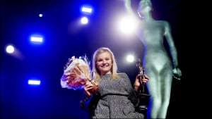 Stinna Tange Kaastrup blev Årets Sportsnavn i 2018 i Odense Idrætshal og sidste år var det Lasse Norman Hansen, der løb med den eftertragtede statuette. Foto: Birgitte Carol Heiberg