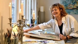 Anette Bøtter var kunstner. Og motiverne var næsten altid mennesker. Privatfoto