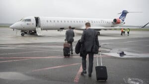 Der er sket meget i Aarhus Lufthavn, siden SAS for et år siden oprettede base med mange nye ruter til udenlandske destinationer. I dette års første kvartal er passagertallet steget 26 procent i forhold til første kvartal 2018. Foto: Jens Thaysen