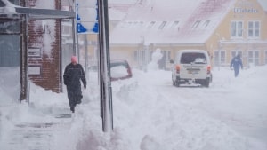 Sådan så der ud i Hirtshals den 7. marts sidste år. Onsdag morgen kan nordjyderne formentlig stå op til lignende forhold. Foto: Bo Amstrup/Ritzau Scanpix