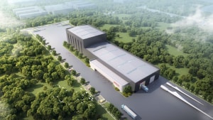 PolyTechs nye testcenter for lynbeskyttelse af møllevinger kommer til at lægge nord for Shanghai, og forventes at åbne i 2022. Foto: PolyTech