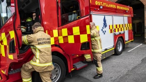 Østjyllands Brandvæsen lykkedes med hurtigt at slukke ilden og dermed begrænse skaderne på en ejendom ved Hjortshøj. Foto: Axel Schütt