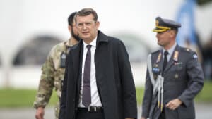Selvom regeringen understreger behovet for øget støtte til Ukraine, vil regeringen sælge 24 F-16-kampfly til anden side. (Arkivfoto). Foto: Bo Amstrup/Ritzau Scanpix