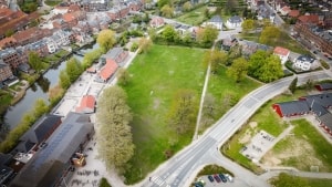 Nyborg Kommune har stillet engen ved Nyborg Private Realskole til rådighed for det ambitiøse projekt. Foto: Peter Krogh Frausing