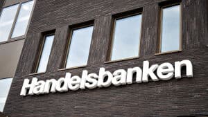 Handelsbanken skilt på kontorbygning på havnefronten i Aalborg, onsdag 17. oktober 2018.