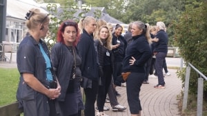 Kommunalt ansatte sygeplejersker i Aarhus deltager nu også i de overenskomststridige arbejdenedlæggelser. Foto: Jens Thaysen