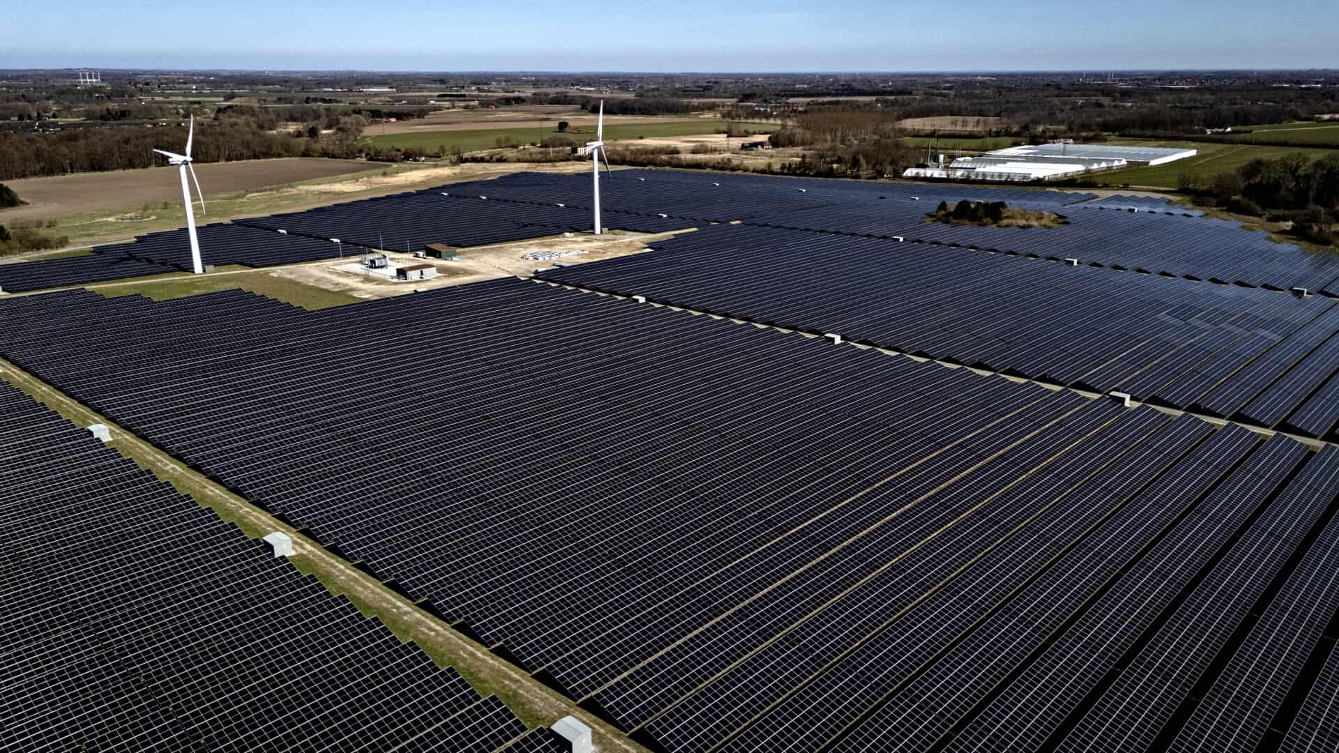 Solcellepark Kullerup Sol ved Nyborg