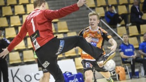 Nicolai Vinther og Århus Håndbold har ikke været i kamp siden sejren over Ribe/Esbjerg 9. marts. Foto: Kim Haugaard