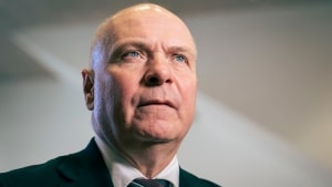 Søren Gade langer ud efter sin - nu tidligere - partifælle Mads Fuglede. Foto: Thomas Traasdahl/Ritzau Scanpix