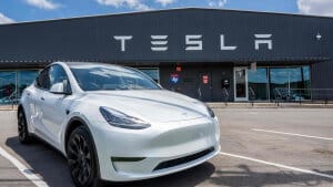 Tesla har endnu en gang sænket prisen på den populære Model Y. (Arkivfoto). Foto: Brandon Bell/Ritzau Scanpix