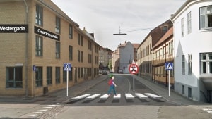 Om halvanden uge bliver det lettere for fodgængerne i Vestergade at krydse Grønnegade. Illustration: Aarhus Kommune