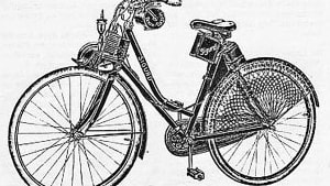 Her ses en damemodel af en GEM-cykel.