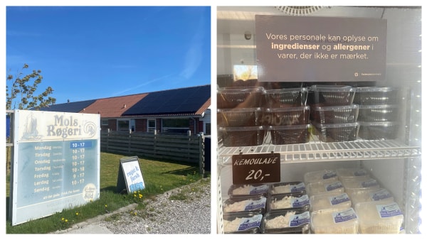 Fiskehandel fik store bøder for at mærke fiskesalater forkert: Nu har den sat skilte op i stedet